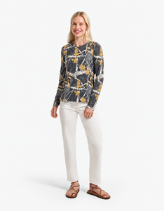 Camiseta de Manga Larga con Estampado de Camuflaje Personalizada para Mujer, Cuello Redondo, Corte Ajustado, Estilo Urbano - Product Image 6