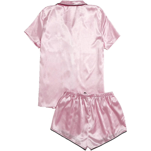 Ensemble de pyjama d'été en tissu tricoté respirant pour femmes, vêtements de nuit offrant une sensation fraîche et relaxante pour une expérience de sommeil réparateur - Product Image 2