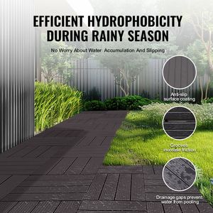 Piastrelle per Pavimenti a Incastro 36 Pezzi 11.6"x11.6" 36 Mq Pavimentazione Esterna in Plastica Impermeabile per Tutte le Condizioni Atmosferiche, Decking per Patio - Product Image 4