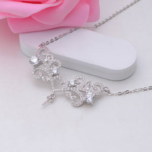 S925 <b>Silver</b> <b>Necklace</b> DIY Accessory with Multiple Beads 4.5-5 <b>Pearls</b> Hanging Pendant Set with 5 Beads Fine Pendant <b>Necklaces</b> - Product Image 3