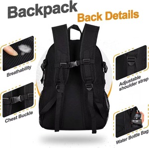 Sac à dos à fermeture éclair imprimé, multi-usages, pour jeunes, rangement de chaussures de football, sacs de rangement pour ballons de football, sacs à dos de football par sublimation - Product Image 6