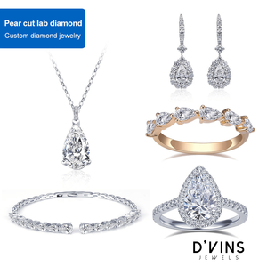 Diamantes Sueltos D'vins Jewels, Forma de Pera, 0.5ct~5ct, Color D, Corte Excelente, Diamantes Cultivados en Laboratorio para Joyería - Product Image 6