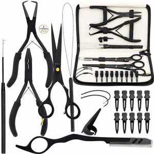 Kit de Herramientas de Acero Inoxidable para Extensiones de Cabello, Completamente Impermeable, para Peinado - Product Image 4