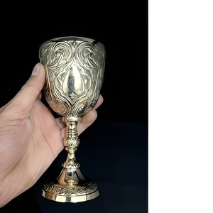 แก้วไวน์ทองเหลืองโบราณสไตล์โมเดิร์นทำมือสุดหรู สำหรับงานเฉลิมฉลอง - Product Image 5