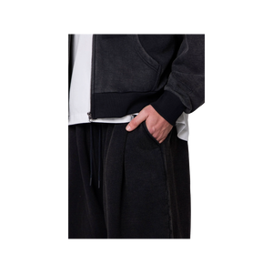 Men's Black Corduroy Sweatpants Elastic Waist Side Pockets Casual Autumn Midweight Knitted Breathable Pants - Product Image 5