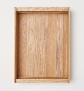 Plateau de service en bois moderne et écologique avec poignées, forme rectangulaire, personnalisable pour la maison et les hôtels, fait main - Product Image 4