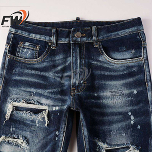 Nouvelle Arrivée Pantalon en jean stretch coupe slim couleur unie décontracté élégant taille mi-haute grande taille imperméable coupe-vent éco-responsable adoucissant - Product Image 4