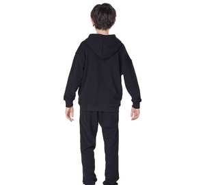 Boys Cotton Tracksuit Set Hooded <b>Sweatshirt</b> Joggers Solid Color Casual Loose Fit Full Length Autumn Wear 2027 - Product Image 2