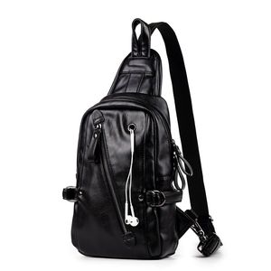 Men's Leather Pack Chest Shoulder Crossbody <b>Bag</b> Satchel Men Briefcases Customize <b>Sling</b> <b>Bags</b>. - Product Image 1