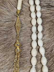 Engraved Bone Tasbih Handmade Muslim <b>Rosary</b> Prayer Accessory - Product Image 5