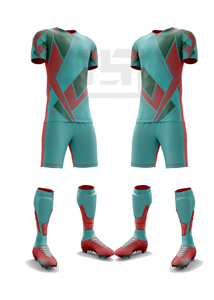 Conjunto de Uniforme de Fútbol de Primera Calidad, Transpirable y Ligero, 100% Poliéster, Pantalones Cortos de Fútbol, Nombre del Equipo Personalizado, Diseño Deportivo - Product Image 2