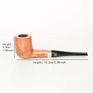 ไปป์สูบยาสูบไม้เรซิ่นงานฝีมือ คลาสสิก พกพาสะดวก อุปกรณ์สูบสมุนไพรสุดหรู ผลิตภัณฑ์ของขวัญทำมือ - Product Image 3