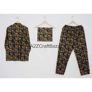 Conjuntos de Pijamas de Manga Larga de Algodón Orgánico de Lujo para Mujer, Ropa de Dormir Suave y Lisa para Vacaciones de Verano/Invierno, Ropa de Casa para Navidad - Product Image 6