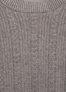 Cotton Crew Neck Pullover Heavyweight <b>Long</b> Sleeve Solid Color Warm Winter Wear Wool Pullover Sweater With Embroidered Logo - Product Image 6