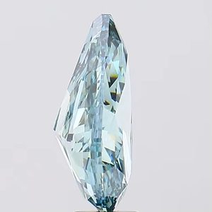 Anillo de Compromiso de Diamante Cultivado en Laboratorio CVD, Corte Excelente 3EX, 2CT, Forma de Pera, Azul VVS1, Certificado IGI, Joyería Fina, Proveedor de Diamantes, Venta al Por Mayor - Product Image 4