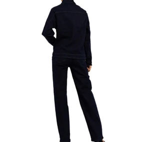 Traje de Mezclilla de 2 Piezas para Mujer, Diseño Moderno, Primavera/Verano, Sin Mangas, Elástico, 100% Algodón, Transpirable, de Secado Rápido, Informal - Product Image 2