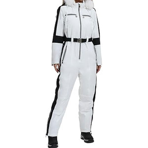Traje de Esquí para Mujer, Impermeable, Abrigo de Invierno con Cuello de Piel Desmontable, Mono para Snowboard, Resistente al Viento, para Actividades al Aire Libre en la Nieve - Product Image 3