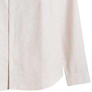 Chemise tissée décontractée haut de gamme pour homme, à manches longues, boutonnée, avec col classique et poche poitrine, design personnalisé, vente en gros - Product Image 6