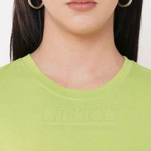 Camisetas de Mujer Nuevas a la Moda, las Más Populares, Ecológicas, 100% Algodón, Transpirables, de Secado Rápido, Casuales, de Manga Corta, de Color Sólido - Product Image 5