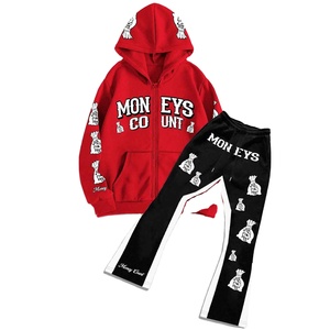 Chándales para hombre DTG DTF estampado elegante transpirable jogging conjunto de dos piezas gimnasio traje slim fit casual entrenamiento moda 2025 - Product Image 1