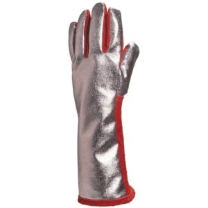 Guantes de Bombero de Alta Calidad, Resistentes al Calor, de Cuero Reforzado y Aluminizado, para Protección de Manos y Brazos - Product Image 4