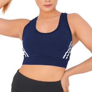 Sujetador deportivo de alto soporte para mujer, estilo racerback, transpirable, para yoga, fitness, running, ropa deportiva, OEM, personalizado, frontal. - Product Image 1