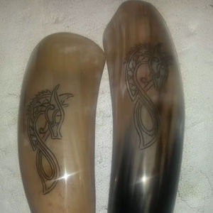 Customized Handmade Polished <b>Buffalo</b> <b>Horn</b> Viking-Style Animal Eco-Friendly Natural <b>Horns</b> from India for sale - Product Image 1