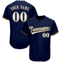 Ensemble de maillots de baseball personnalisés avec impression par sublimation, 100% polyester, antibactérien, ajusté