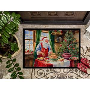 Paillasson Père Noël et Papa Noel Cookies Tapis d'entrée intérieur/extérieur antidérapant Lavable Low Pile 24H X 36W - Product Image 3