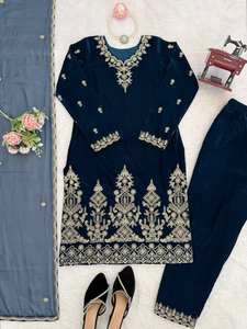 Pantalon fluide en velours de viscose épais, orné de paillettes, fait main, style ethnique moderne, pour le printemps, idéal pour les fêtes de remise de diplôme et les mariages, résistant aux plis. - Product Image 6