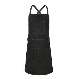 SALUBRIOUS SPORTS Nouvelle et élégante tablier de travail unisexe en cuir pleine fleur véritable, durable, personnalisable, pour bar, boucher, barbecue et soudure - Product Image 3