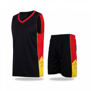 Custom Sublimation Basketball Uniform <b>Set</b> Breathable V Neck Team Training Jersey and Shorts Quick Dry Sportswear for Men - Product Image 5