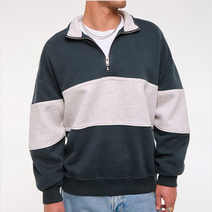 Sudadera de Hombre Gris Oscuro con Cierre de Cremallera, 100% Algodón, 300g, Corte Regular, Informal, Invernal, Tejido de Rizo Francés, Cuello Redondo, Diseño con Bolsillo - Product Image 1