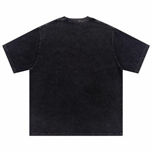 Men <b>Drop</b> Arm Tee Oversized Boxy Fit Short Sleeve Cotton Casual Streetwear Loose Fit Graphic Print Top top mens oversized boxy - Product Image 5