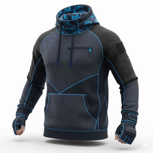 Hoodie de combat au design élégant et en tissu extensible, parfait pour les arts martiaux, les entraînements de fitness et les activités sportives. - Product Image 1