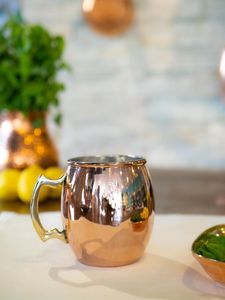 Hammered copper beverage mug collection cedar hillside drink <b>cups</b> <b>reusable</b> cocktail mugs premium durable - Product Image 3