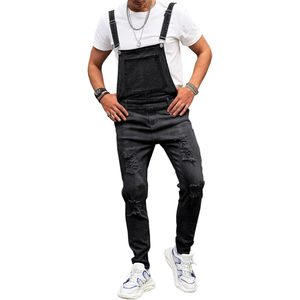 Overoles de Mezclilla Vintage para Hombre, con Tirantes Ajustables, Corte Ajustado, Suaves, Cómodos, Modernos y Casuales - Product Image 1