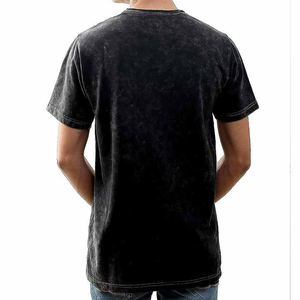 Unisex Distressed Ripped Holes Acid Wash T-<b>Shirt</b> Oversized Baggy Fit Heavyweight Cotton Vintage Hip Hop Streetwear Tee <b>Y2K</b> - Product Image 2