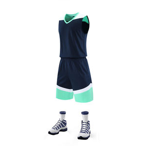 Tenues de basket-ball personnalisées avec impression par sublimation, tissu léger, ensemble pour équipe - Product Image 5