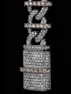 Collier de luxe en moissanite, chaîne cubaine style hip-hop entièrement pavée, bijoux de créateur pour homme, collier statement en argent 925 - Product Image 4