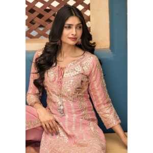 Hermoso Conjunto elegante de Plazzo Dupatta para mujer con bordado elegante - Product Image 6