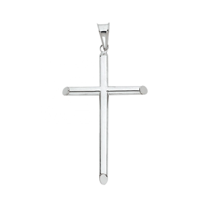 จี้ไม้กางเขนแบบละตินสุดอินเทรนด์สุดคลาสสิกสำหรับทุกเพศประดับเพชรขัดเงาชุบทองสเน่ห์แฟชั่นทำจากโลหะผสมคริสเตียนที่สาม - Product Image 1