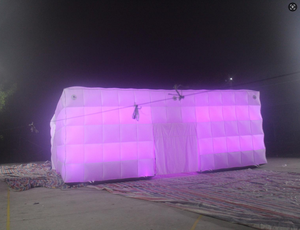 Carpa inflable cúbica con iluminación interior para fiestas comerciales o eventos publicitarios al aire libre - Product Image 2