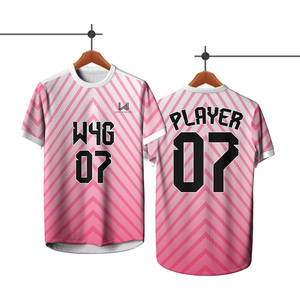 Maillots de football personnalisés respirants et antibactériens pour hommes, avec design de lettres sur le devant, manches courtes, maillots de club de football personnalisés - Product Image 3