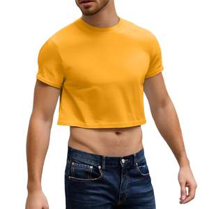 T-shirt court pour homme en coton, style streetwear, coupe oversize, décontracté, manches courtes, hip-hop, haut d'été respirant, coupe ample, mode, PremiumTee - Product Image 3