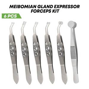 Meibomian Gland Expressor Forceps Kit German Ophthalmic Instruments 6 Pcs Set Eye Surgery Microsurgery Stainless Orthopedic - Product Image 4
