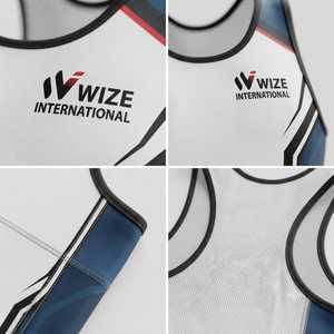 WIZE INTERNATIONAL Men's <b>Weightlifting</b> <b>Singlet</b> Sublimation Print Spandex Polyester Sweat-Wicking Gym Wear Adult Size - Product Image 4