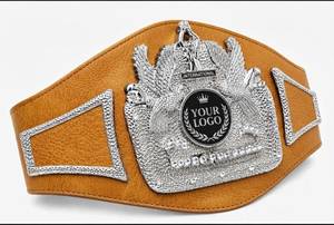 เข็มขัดโชว์หนังแท้ระบายอากาศได้ดีสำหรับแชมป์ MMA UFC เทควันโด ยูโด มวย สายยาว แบบ unisex - Product Image 3