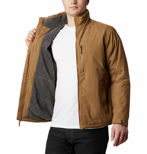 เสื้อแจ็คเก็ตผู้ชายแบบมีซับใน ผ้า softshell น้ำหนักเบา กันน้ำ สำหรับเดินป่า ท่องเที่ยว ฤดูใบไม้ร่วง ฤดูหนาว สวมใส่สบาย - Product Image 1
