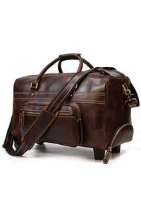 กระเป๋าเดินทางหนังแท้สำหรับผู้ชายรุ่นใหม่ล่าสุด กันน้ำ ราคาถูก ขายออนไลน์ - Product Image 3